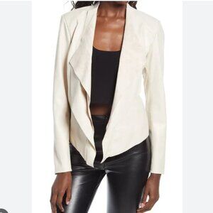 NWT BlankNYC  Faux Leather Drape Front Jacket - Lead The Way Size XS